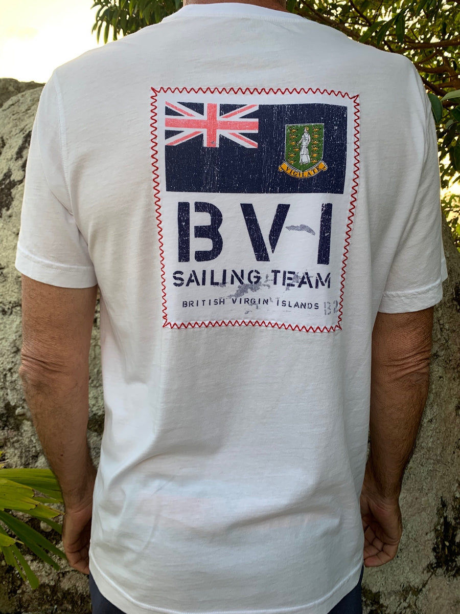BVI Sailing Team Patch T-Shirt - White