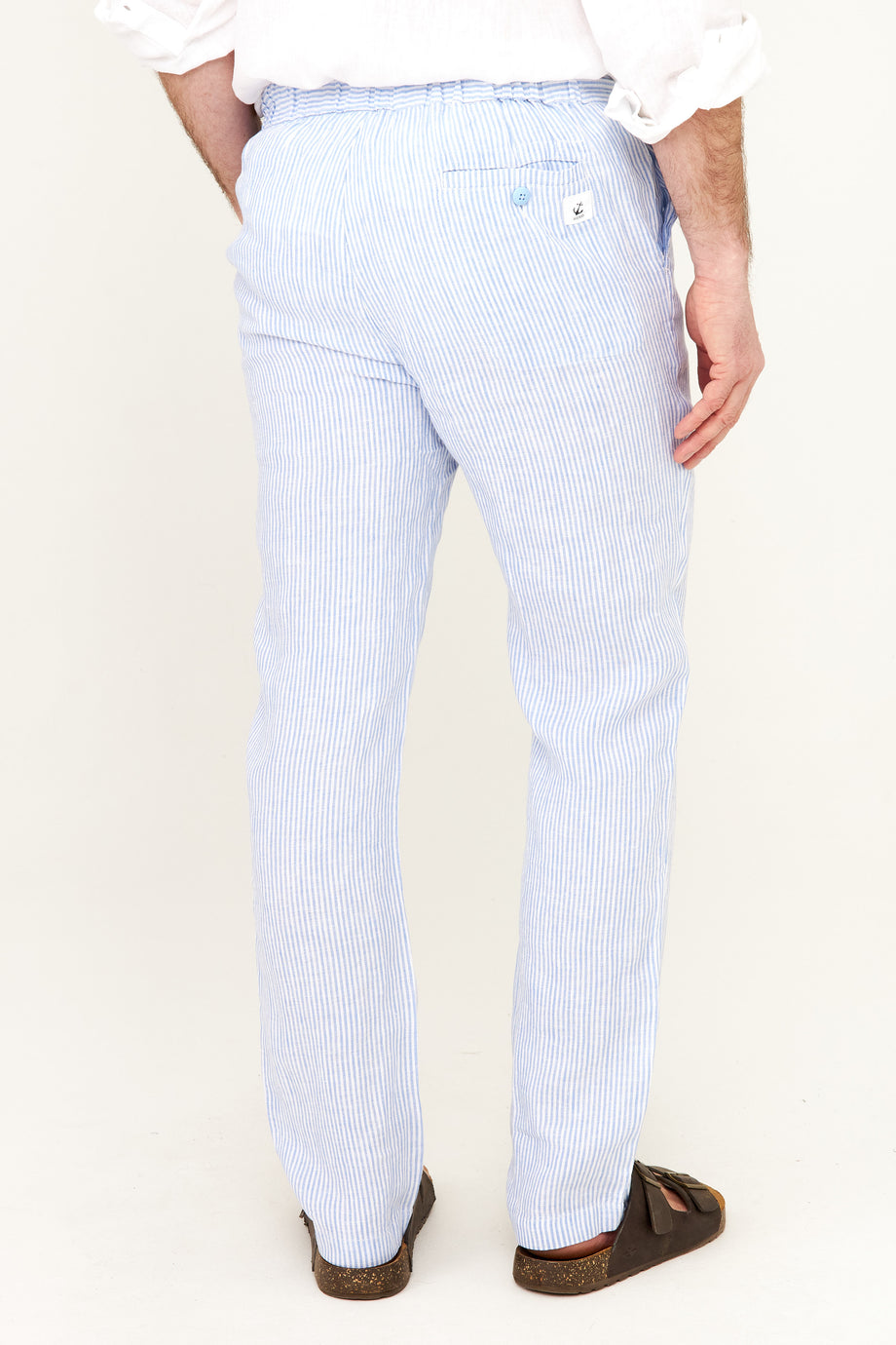 Tallow Stripe Linen Pant