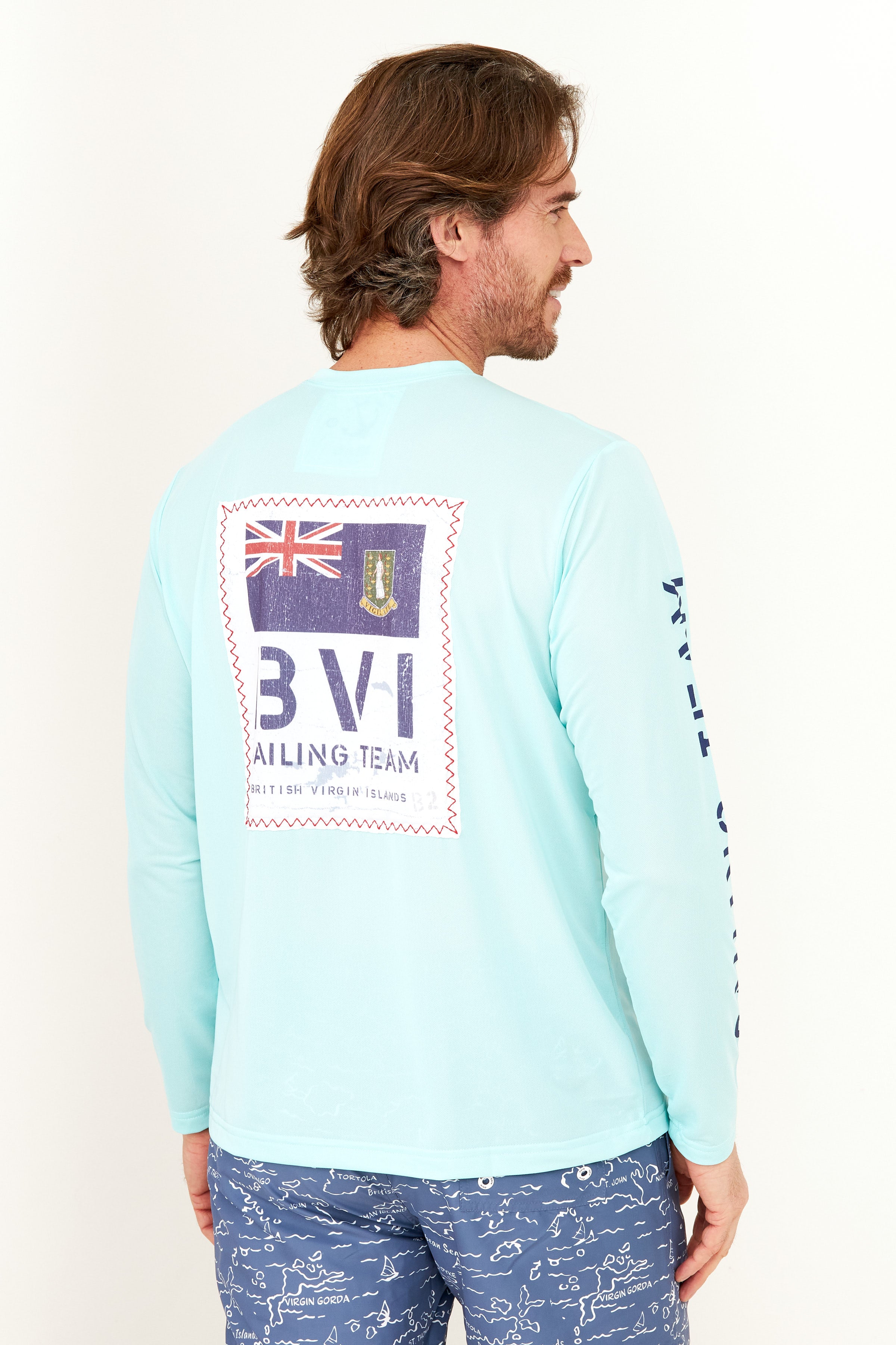 BVI Sailing Team UPF50 Shirt - Racing Blue