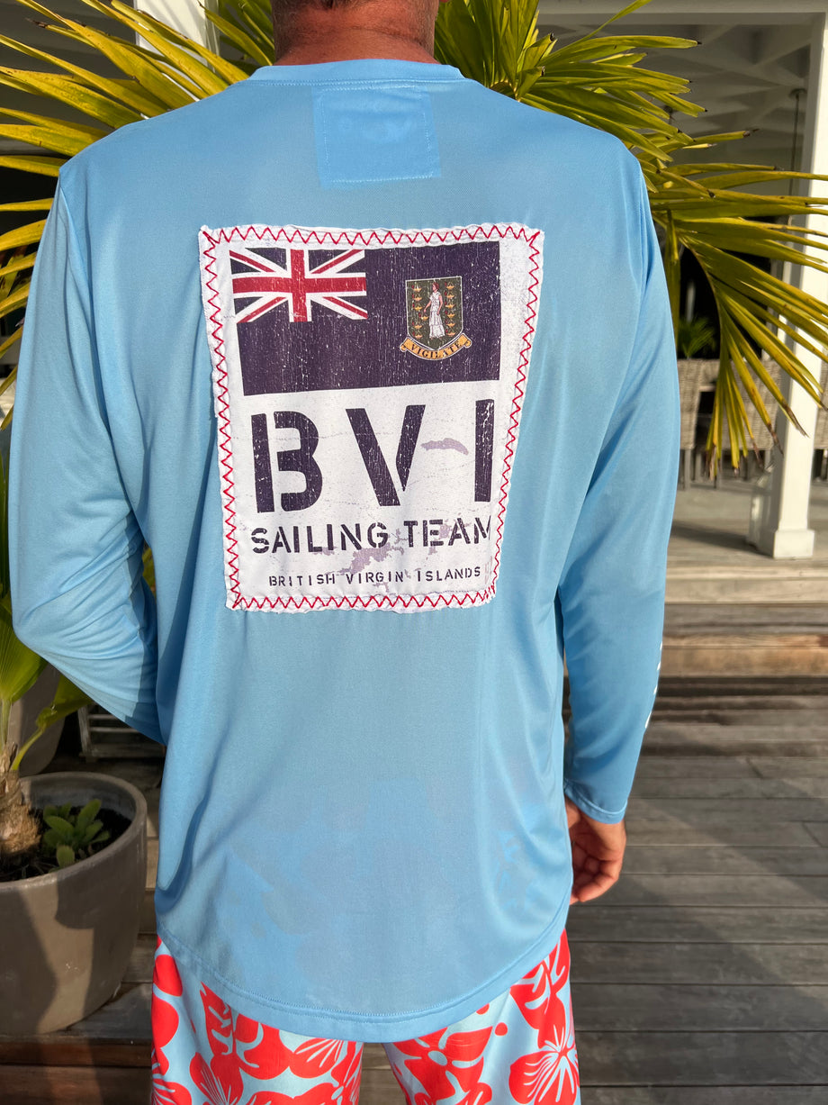 BVI Sailing Team UPF50 Shirt - Ocean Blue – HIHO